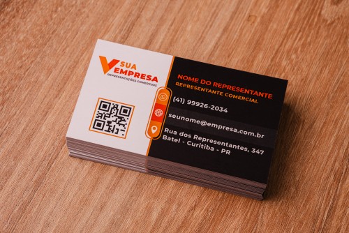 Cartão de Visita – PADRÃO 500 unidades - Criamos sua Arte Grátis - Chame no Whatsapp