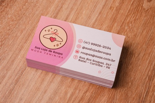 Cartão de Visita – LUXO - 500 - unidades - Criamos sua Arte Grátis - Chame no Whatsapp