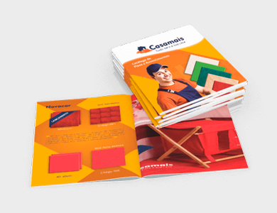 Manuais e Catálogos Couchê 120g Sem Verniz 22,8x21cm 12  Páginas - 4x4 - 500 unid