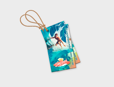 Tag Reciclato 240g Laminação Fosca 5x9cm - 4x0 - 250 unid