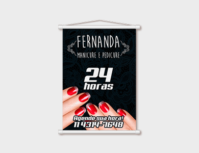 Mini Banner 280g 20x30cm - 4x0 - 250 unid