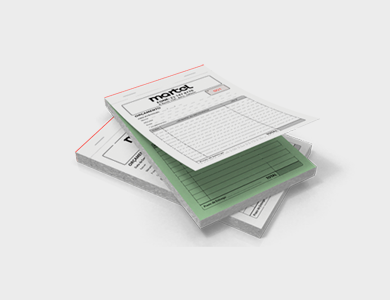 Bloco/Talão Numerado Autocopiativo com 2 vias 10x15cm - 1x0 - 20 unid