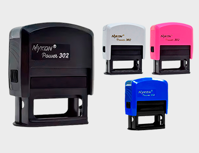 Carimbo Profissional Nykon ® N302 38x14mm - 1x0 - 25 unid